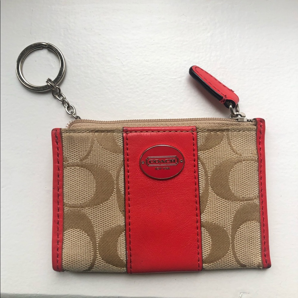 Coach Card Holder/Keychain